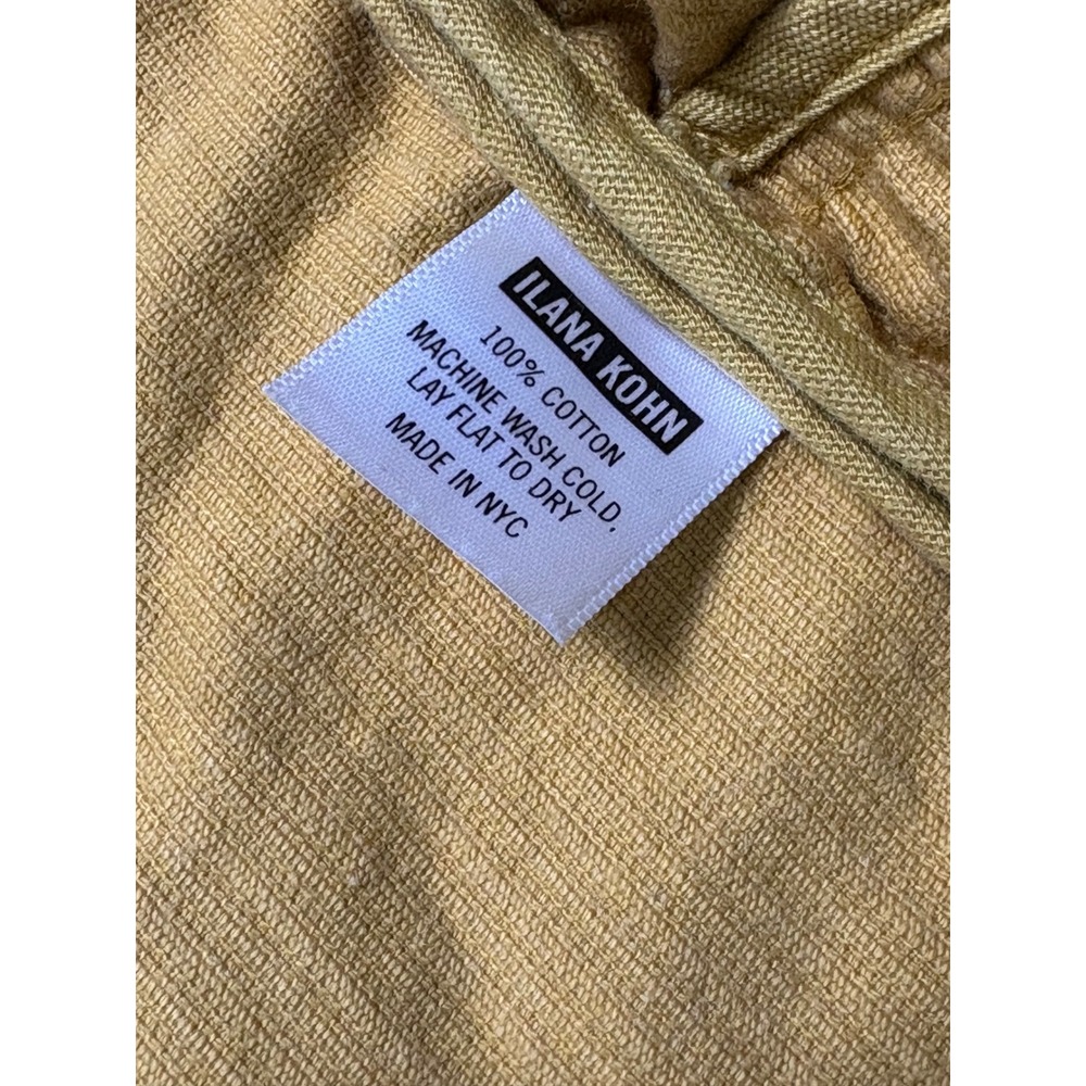 Ilana Kohn Women's Yellow Charlie Trench Coat Size M Classic Boho Earthy - Picture 5 of 7